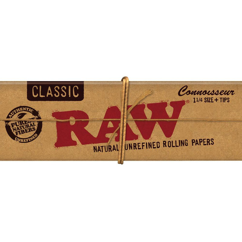 Raw Connoisseur Rolling Papers w/ Tips - Headshop.com
