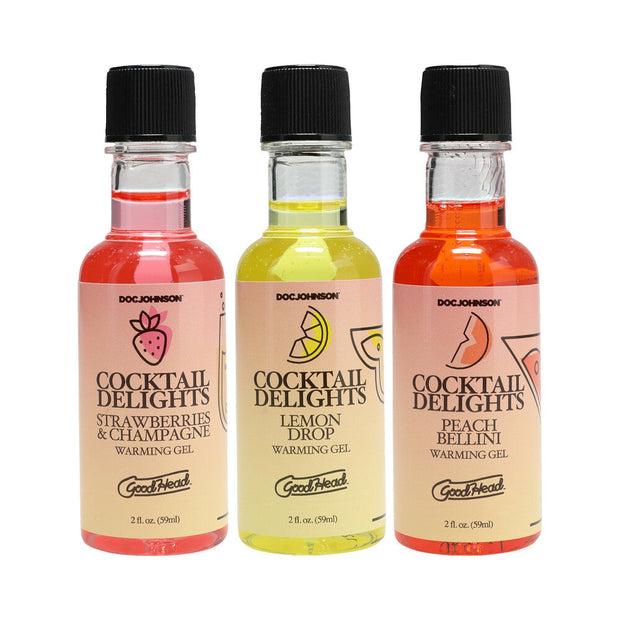 GoodHead Cocktail Delights Flavored Warming Gels 3-Pack