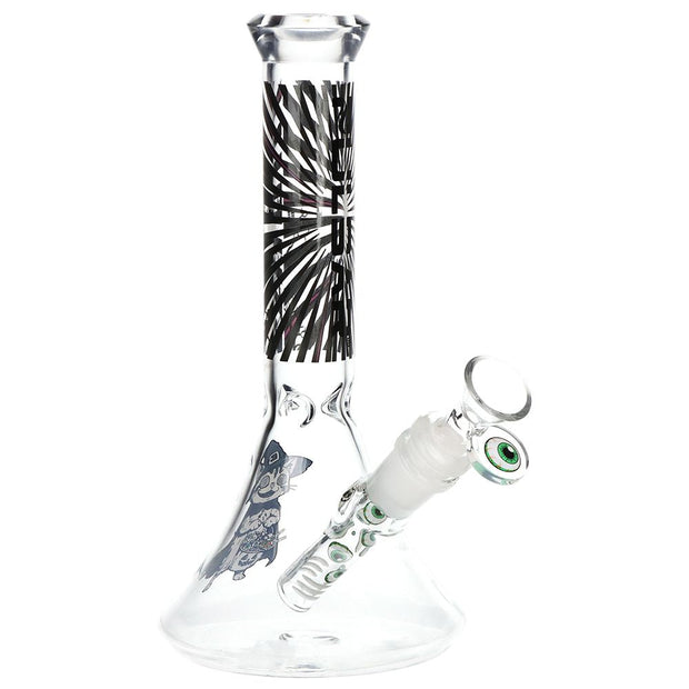 Pulsar Scary Kitty Beaker Glass Water Pipe - 8.5" / 14mm F