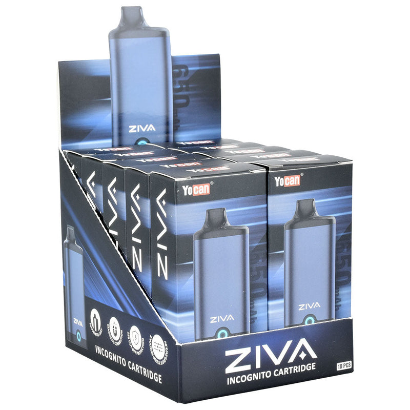 Yocan Ziva VV Auto-Draw 510 Battery | 650mAh | 10pc Display - Headshop.com