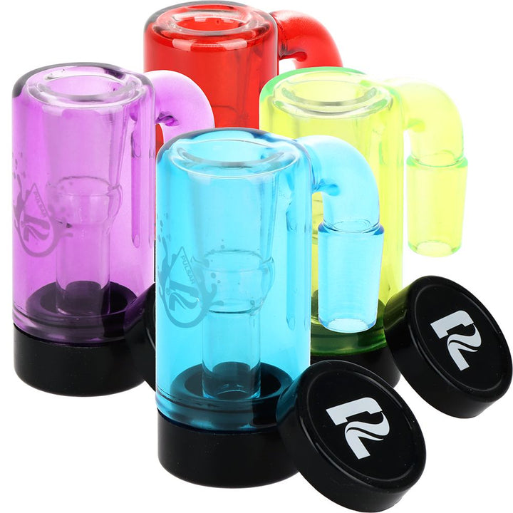 Pulsar Neon Brights Glass Oil Reclaimer | 2.75" | 14mm | Assorted Colors | 4ct Bundle - Headshop.com
