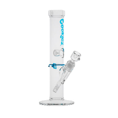 Cookies Original Straight Tube Glass Water Pipe | 13.25" | 14mm F - Headshop.com