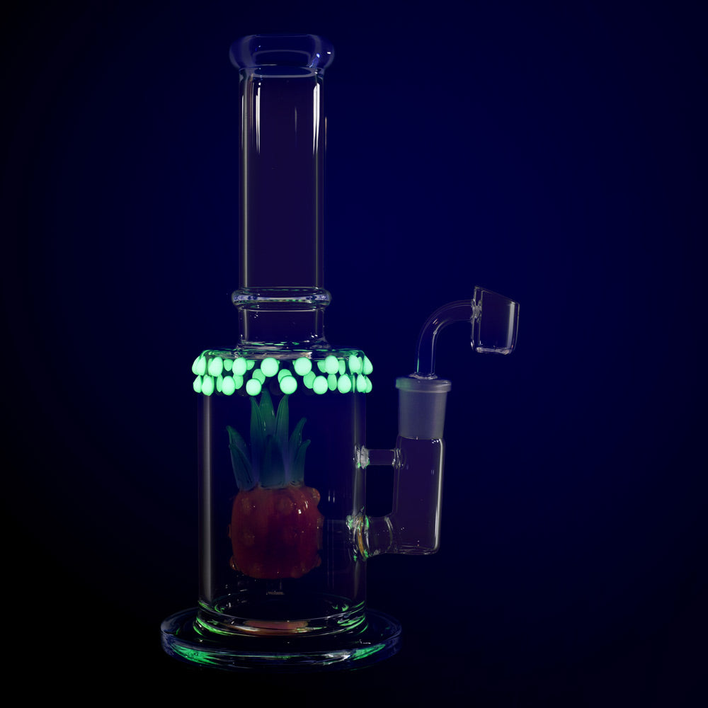Pineapple Perc Oil Rig - 11" / 19mm F / Colors Vary - Headshop.com