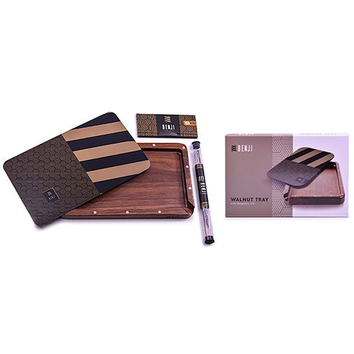 Benji - Walnut Tray w/ Magnetic Lid Kit - OG - Headshop.com