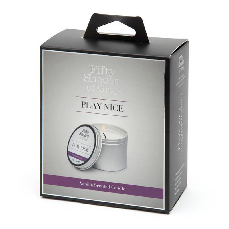 Fifty Shades of Grey Play Nice Vanilla Scented Candle 90 g / 3 oz. - Headshop.com
