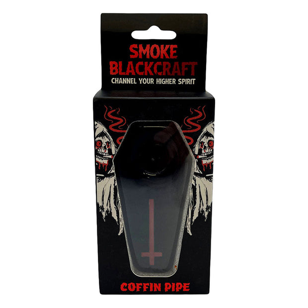 Smoke BlackCraft Coffin Glass Hand Pipe | 3.25" - Headshop.com