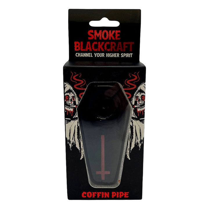 Smoke BlackCraft Coffin Glass Hand Pipe | 3.25" - Headshop.com