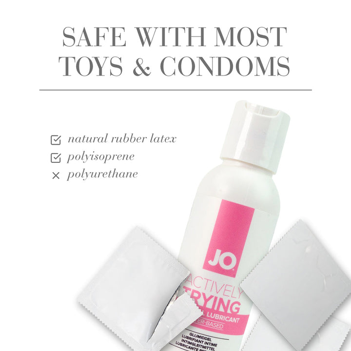 JO Actively Trying Paraben-Free Water-Based Lubricant 4 oz. - Headshop.com