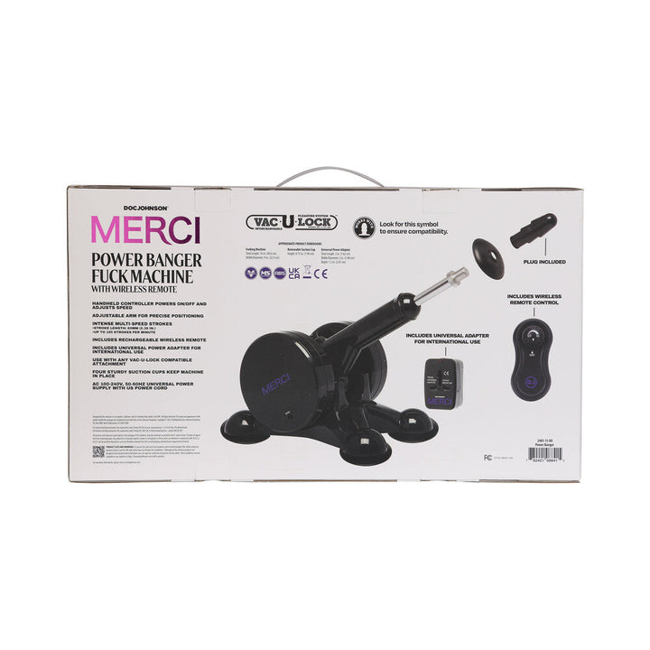 Merci Power Banger Fuck Machine with Wireless Remote - Headshop.com