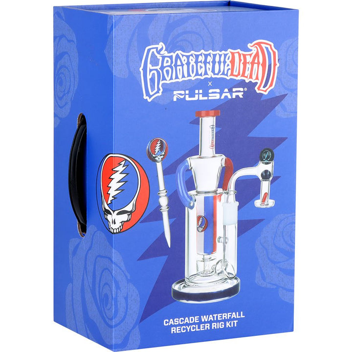 Grateful Dead x Pulsar Cascade Waterfall Recycler Rig Set - 9" / 14mm F - Headshop.com