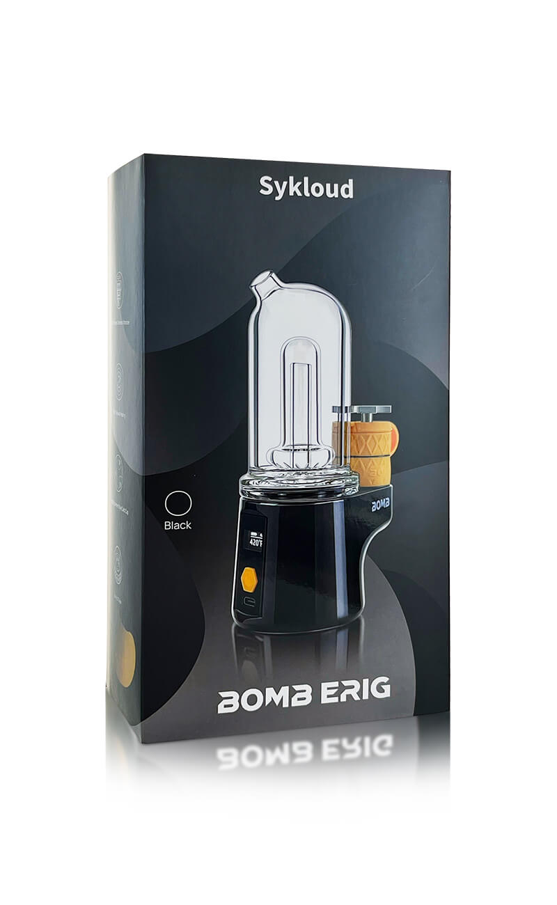 BOMB ERIG Sykloud - Portable Electric Dab Rig - Black - Headshop.com