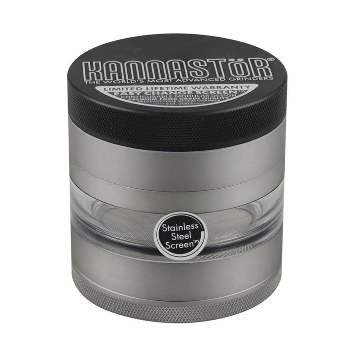 Kannastor Multi Chamber Grinder - 2.5" / Gunmetal - Headshop.com