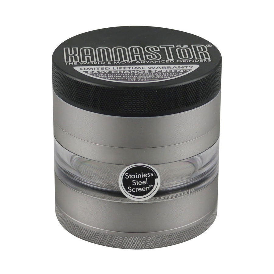 Kannastor Multi Chamber Grinder - 2.5" / Gunmetal - Headshop.com