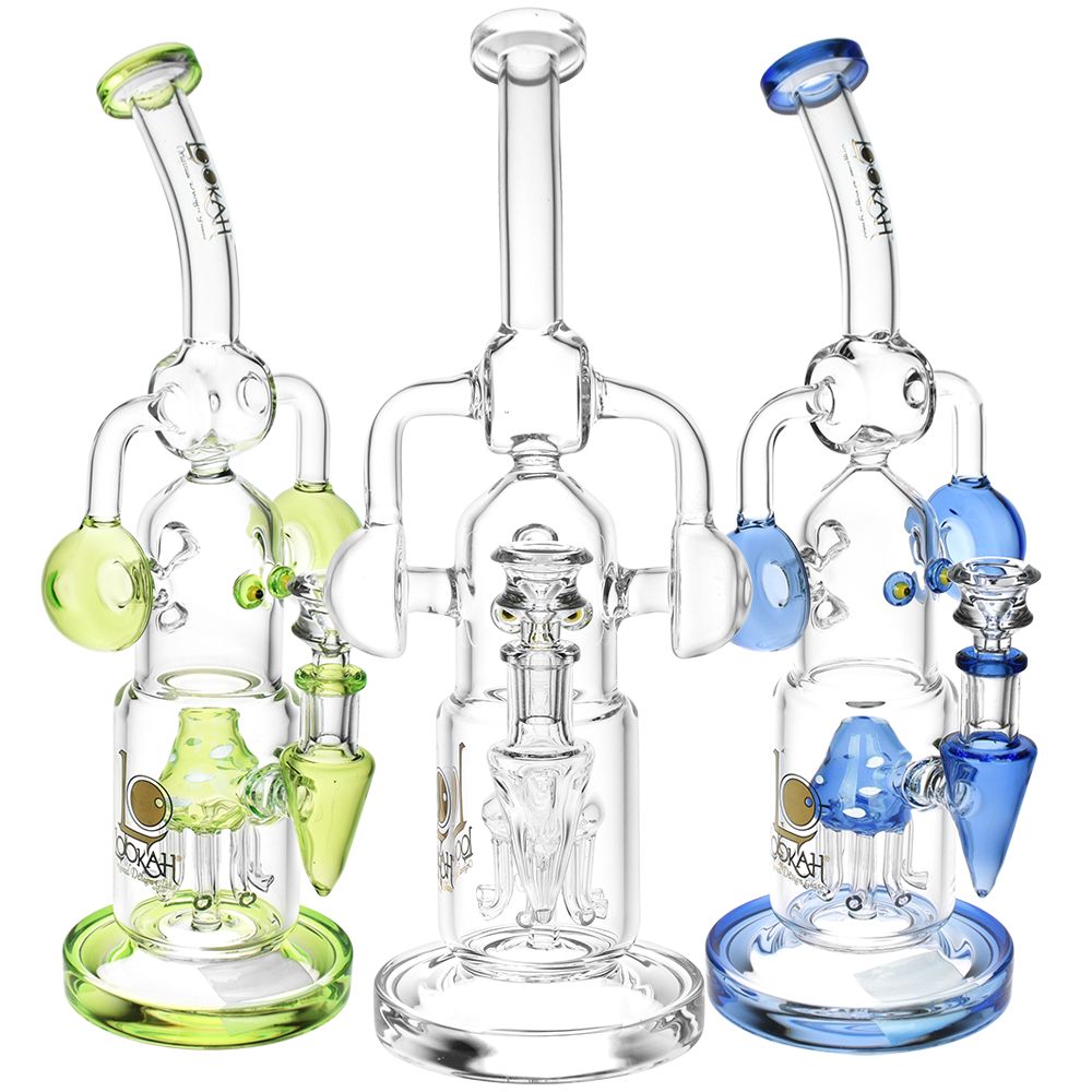 Lookah Glass Robot Recycler Water Pipe | 12.5" - Headshop.com