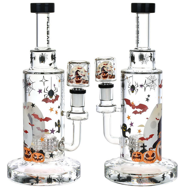 Pulsar Laughing Jack-O-Lantern Glass Bong - 9.75" / 14mm F - Headshop.com