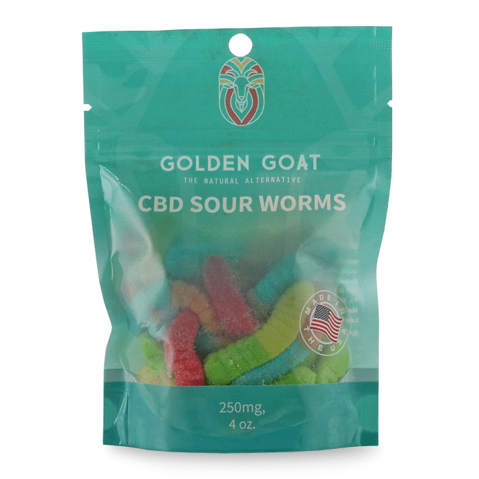 Potent CBD Infused 250MG Gummy Packs Bundles from Golden Goat - Headshop.com