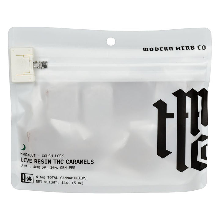Modern Herb Co D9 Live Resin Caramels | 320mg-400mg | 8pc Bag - Headshop.com