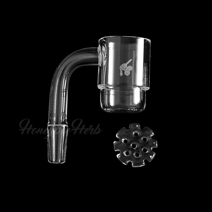 HONEY DISC DEEP DISH QUARTZ BANGER - 90° DEGREE | YL - Headshop.com