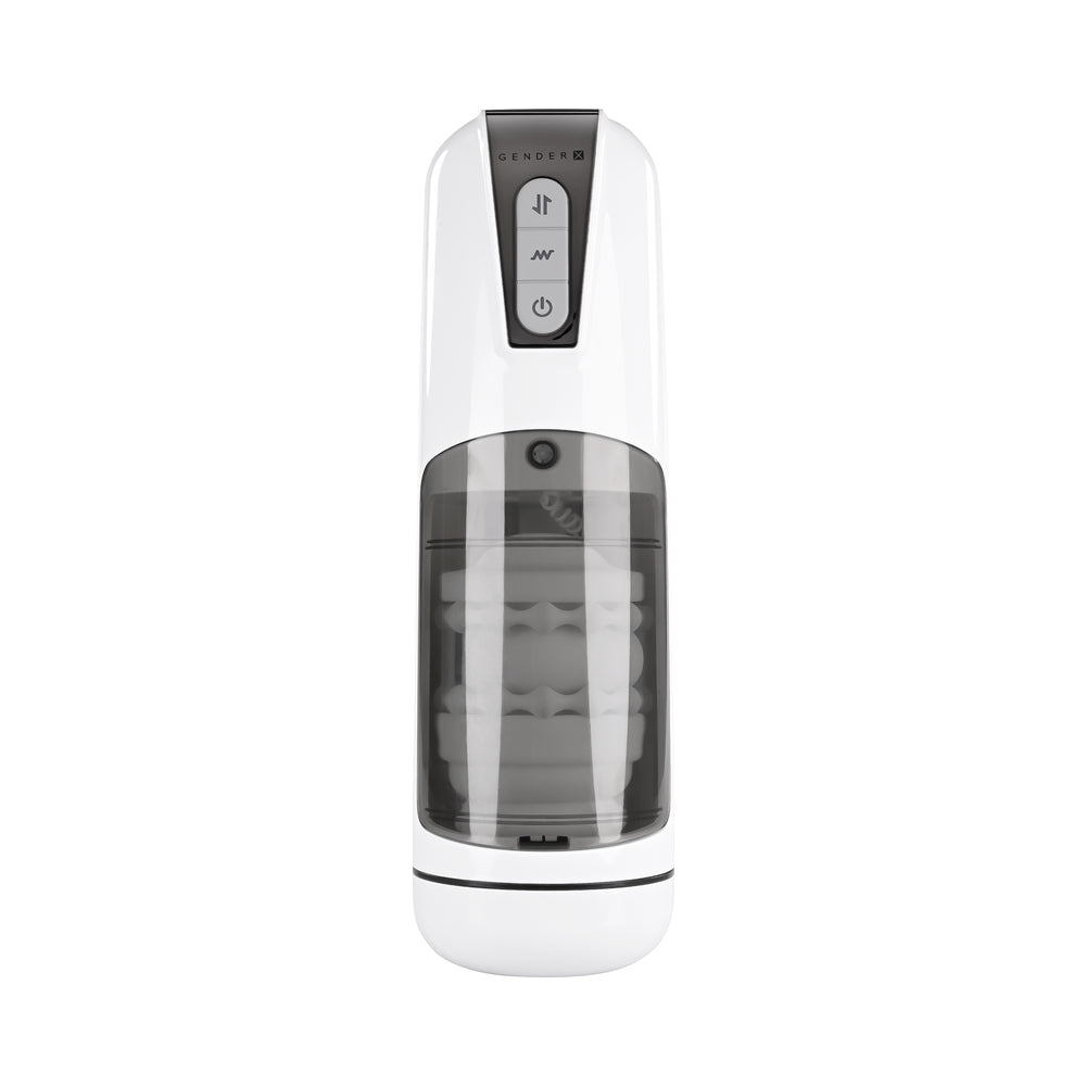 Gender X Get Your Stroke On Rechargeable Stroker TPE White - Headshop.com