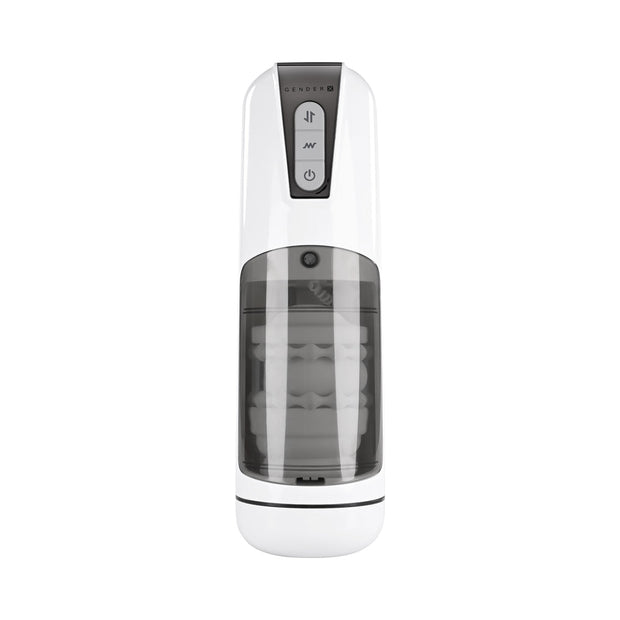 Gender X Get Your Stroke On Rechargeable Stroker TPE White - Headshop.com