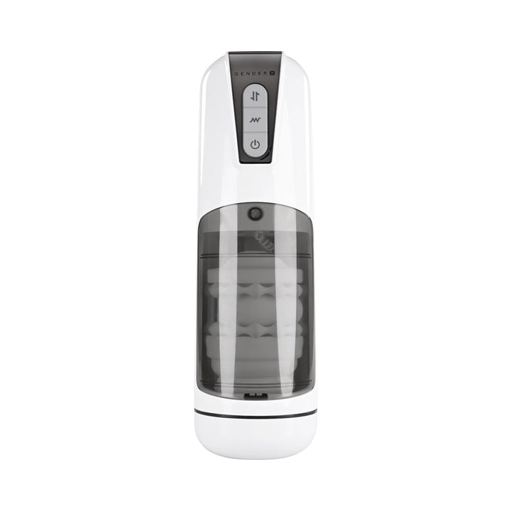Gender X Get Your Stroke On Rechargeable Stroker TPE White - Headshop.com