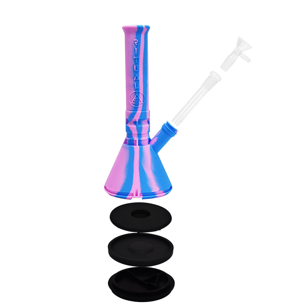 Ritual - 12'' Deluxe Silicone Modular Beaker - Cotton Candy - Headshop.com