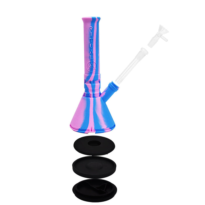 Ritual - 12'' Deluxe Silicone Modular Beaker - Cotton Candy - Headshop.com