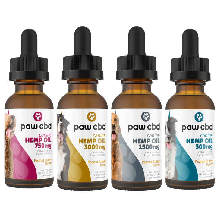 CBD Dog Oil Tincture for Calmness & Health Support Peanut Butter (300MG - 3000MG) - Headshop.com