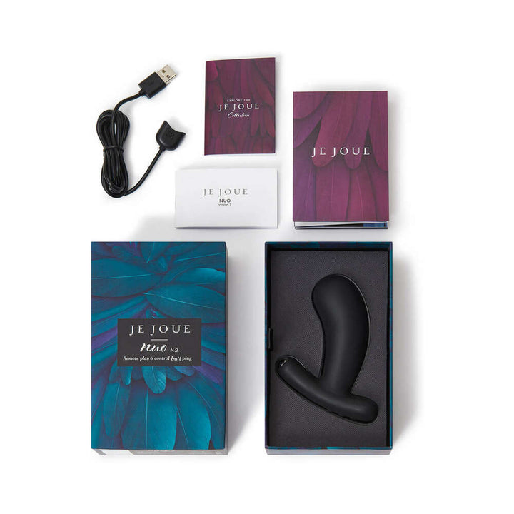 Je Joue Nuo V.2 App-Compatible Anal Plug Black - Headshop.com