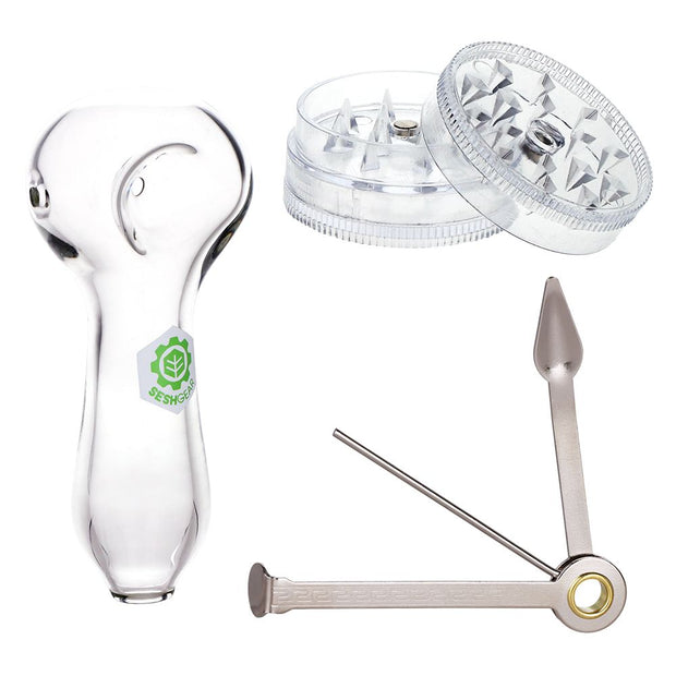 3CT BUNDLE - SeshGear Hand Pipe Travel Kit - 4"