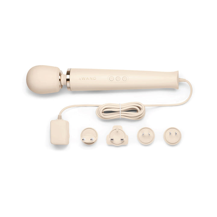 Le Wand Plug-In Vibrating Massager Cream - Headshop.com
