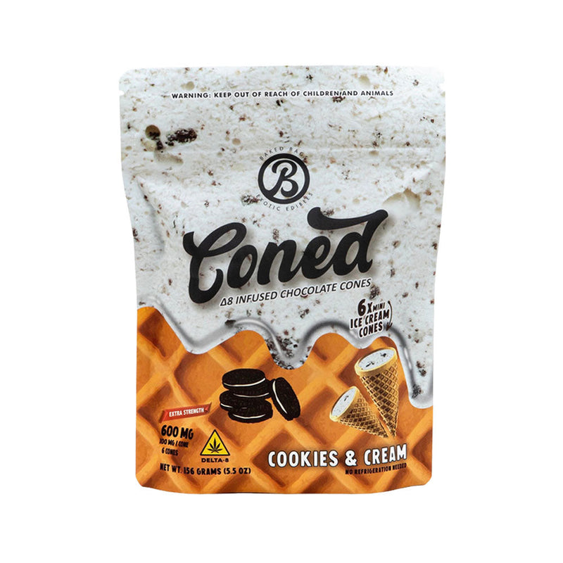 Baked Bags Coned Delta 8 Infused Treat | 600mg - Headshop.com