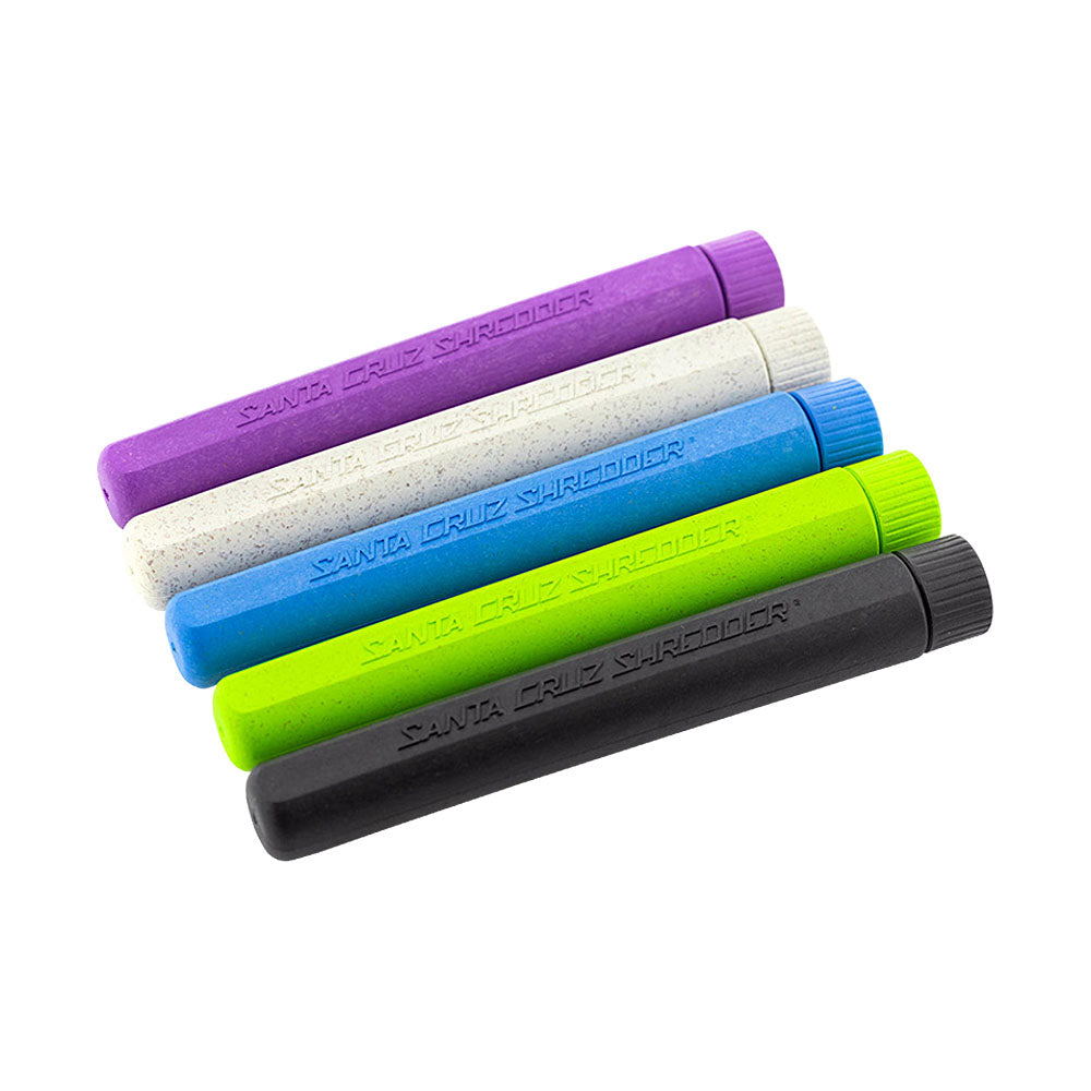 25PC DISP - Santa Cruz Shredder Hemp J-Tube - 5"/Asst Clrs - Headshop.com