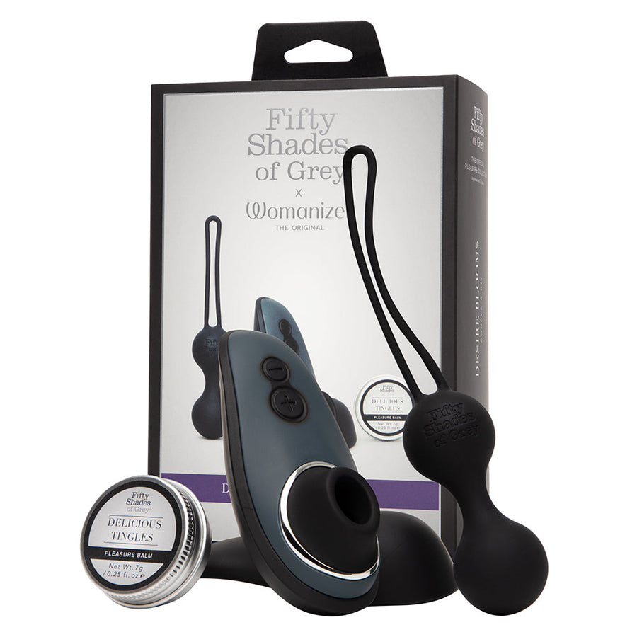 Fifty Shades of Grey Womanizer Desire Blooms Kit Black - Headshop.com