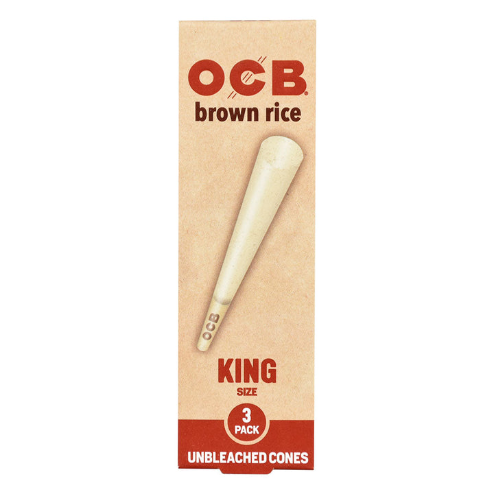 OCB Brown Rice Unbleached Cones | 24pc Display