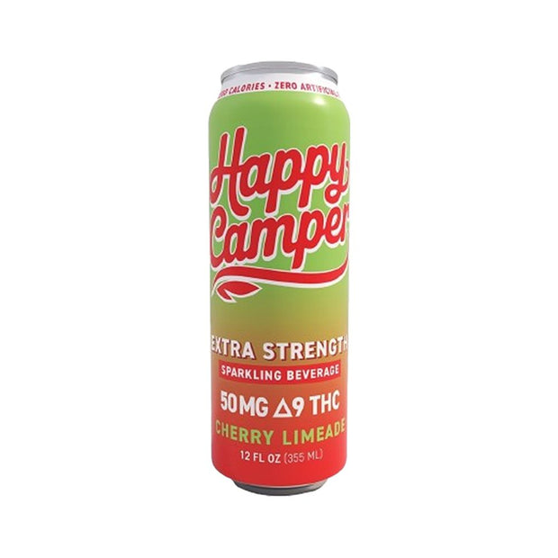 Happy Camper D9 THC Sparkling Beverage | 12oz | 50mg | 12ct Case