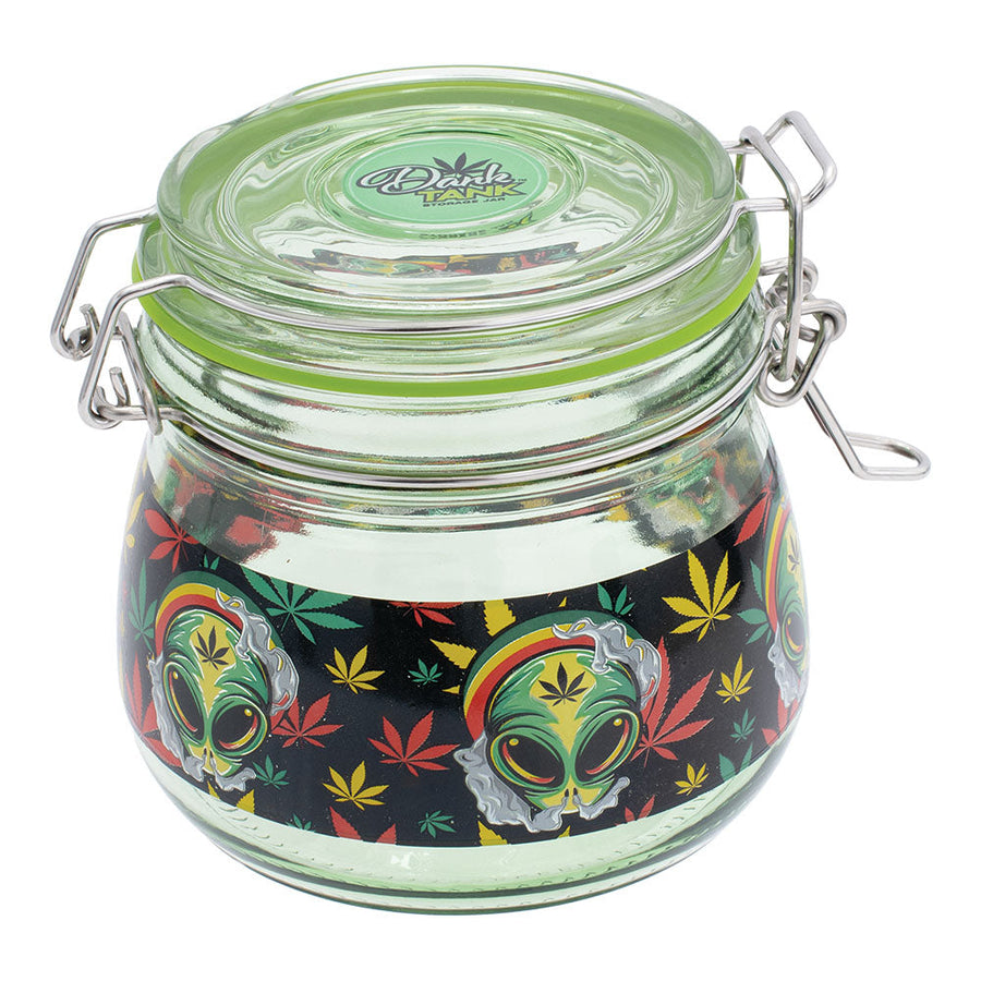 Fujima Dank Tank Stoned Alien Glass Jar - 500ml - Headshop.com