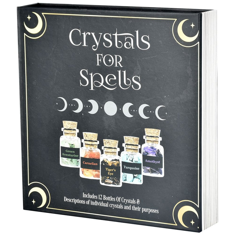 12PC SET - Crystals For Spells Faux Book - Headshop.com