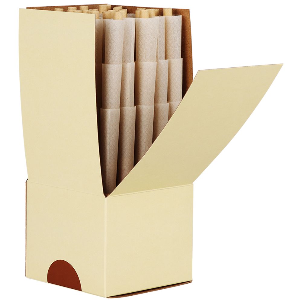 RAW Backrolled Organic Hemp Cones | King Size | 75ct - Headshop.com