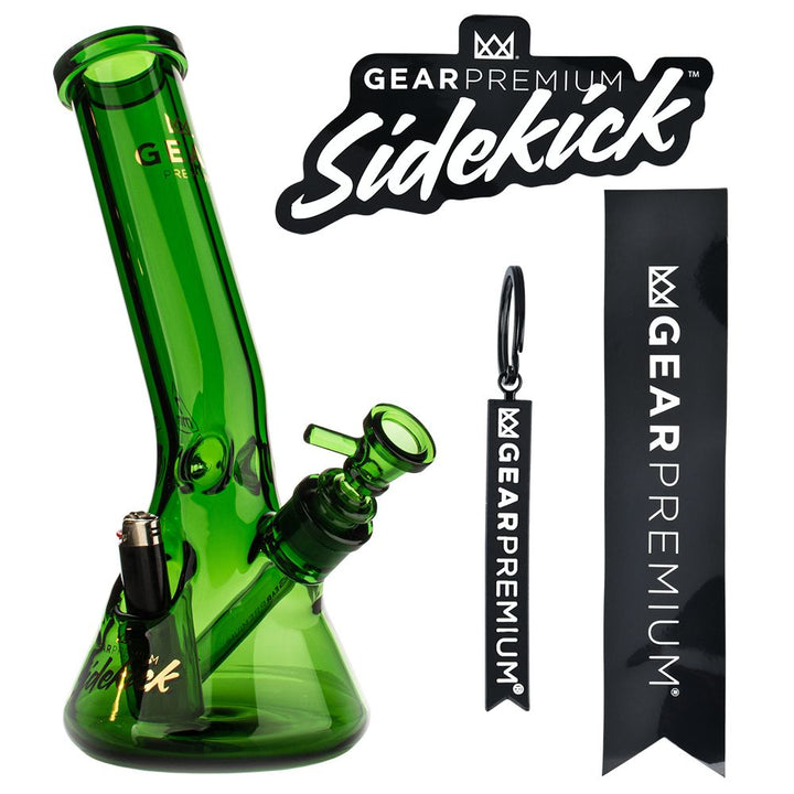 Gear Premium Sidekick Laid Back Glass Beaker Water Pipe | 12" - Headshop.com