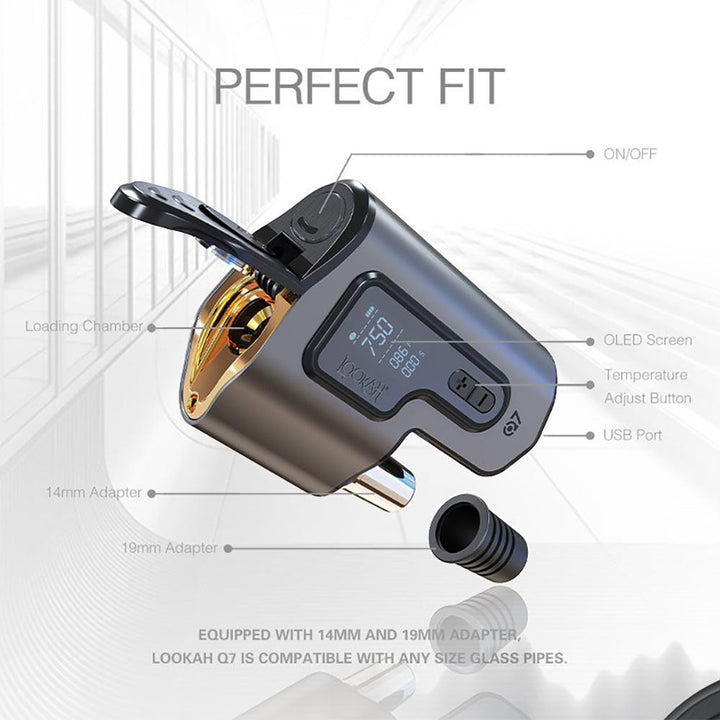 Lookah Q7 Portable Concentrate Mini Enail Dab Kit - Headshop.com