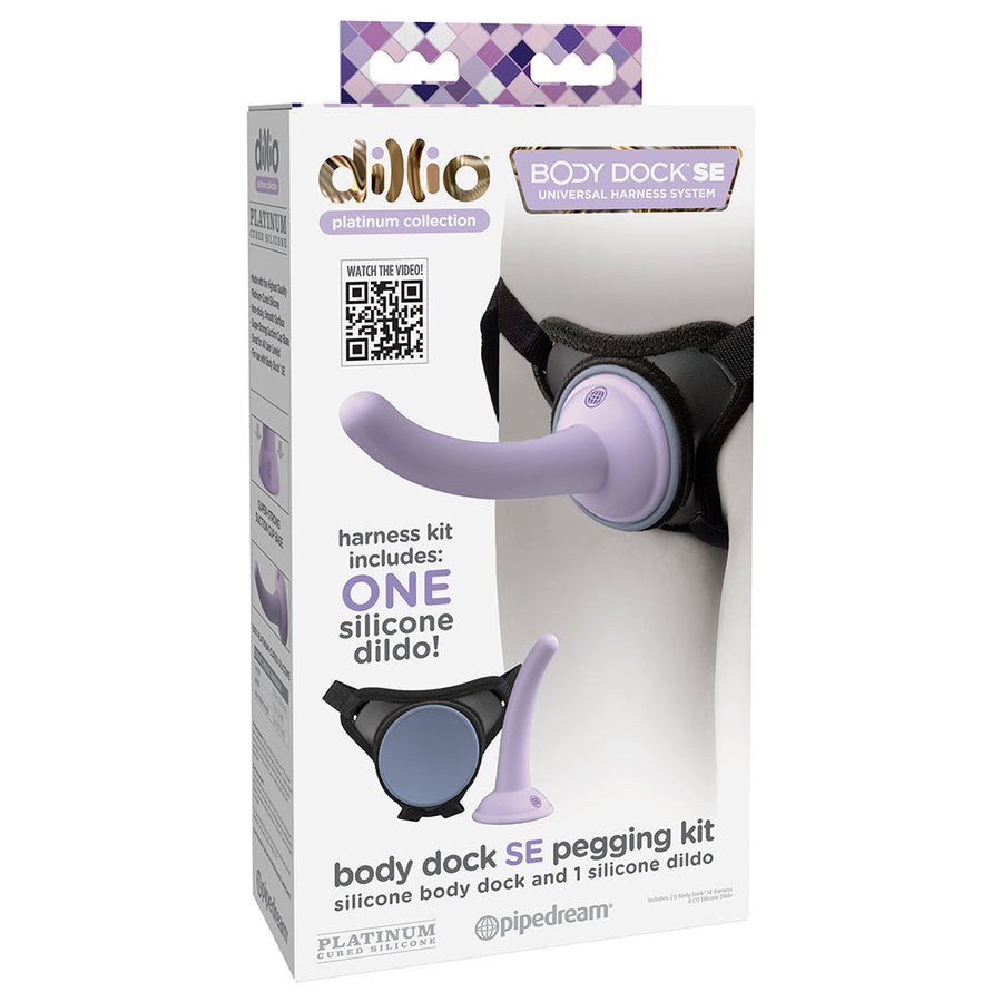 Dillio Platinum Body Dock SE Pegging Kit with 5 in. Silicone Dildo - Headshop.com