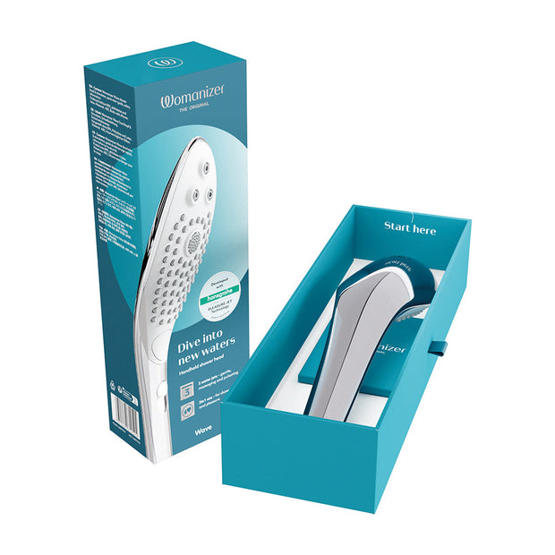 Womanizer Wave Shower Head Masturbator Chrome - Headshop.com
