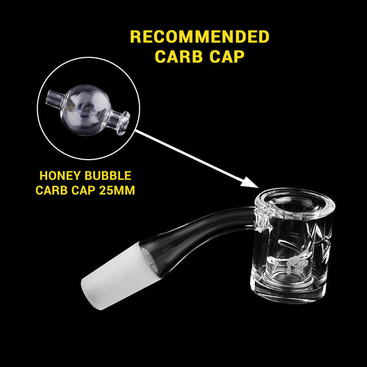 HONEY CHAMBER QUARTZ BANGER - 45° DEGREE | YL - Headshop.com