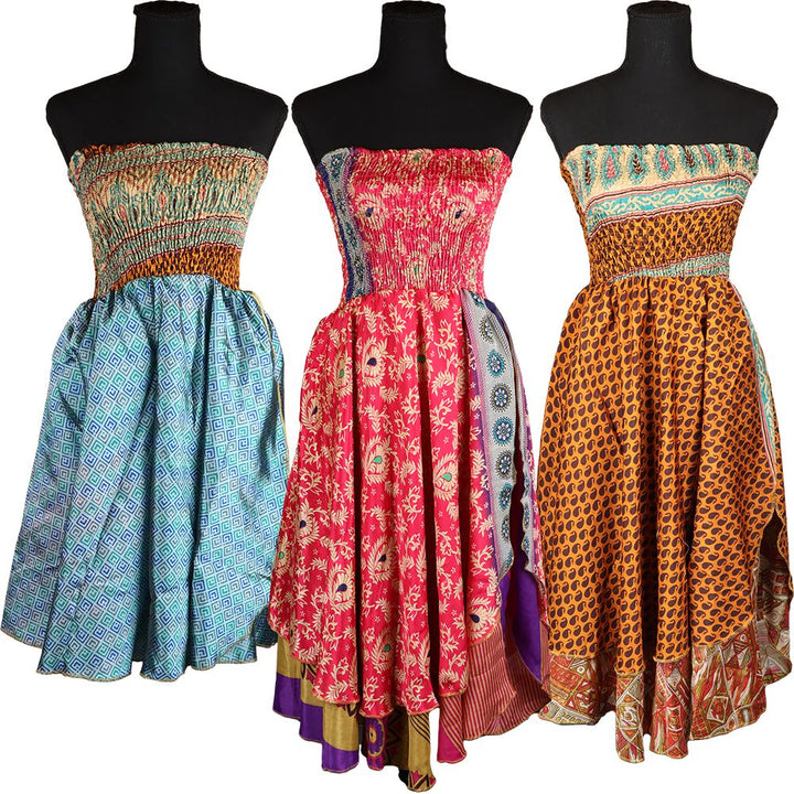 Silk Stretch Top Strapless Dress - One Size / 37" / Designs Vary - Headshop.com
