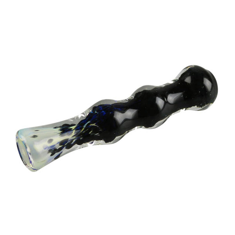 Fritted Fumed Glass Chillum Pipe - Headshop.com