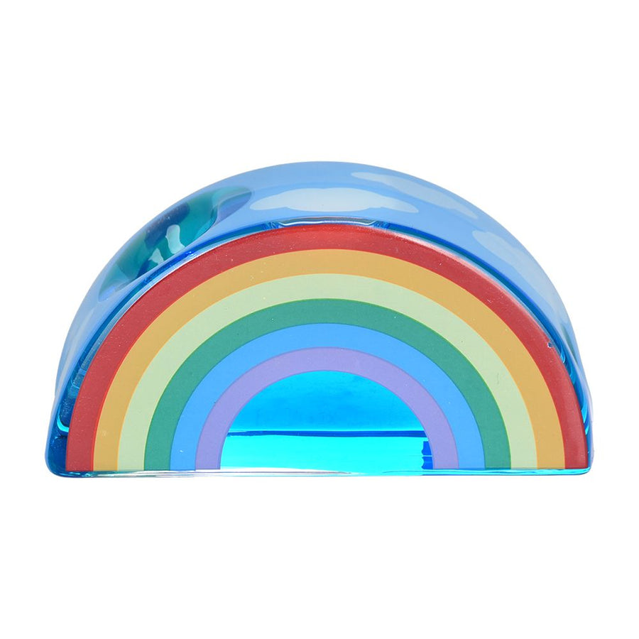 Rainbow Glycerin Glass Hand Pipe - 4.25" - Headshop.com
