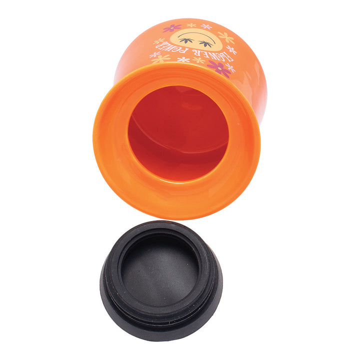 6PC DISPLAY - Fujima Wide Mouth Ceramic Stash Jar - 3fl oz / Assorted Designs - Headshop.com