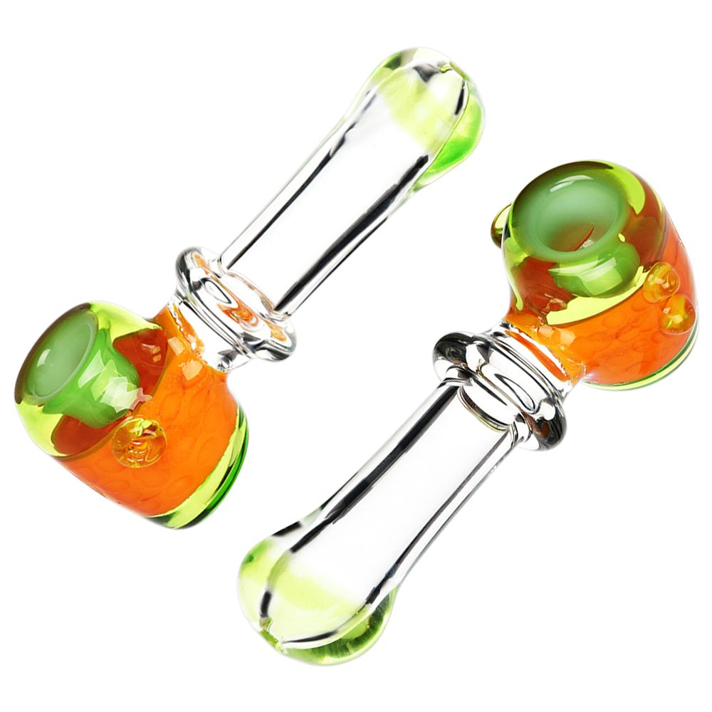 Blooming Slime Barrel Hammer Glass Hand Pipe - 4.75" - Headshop.com