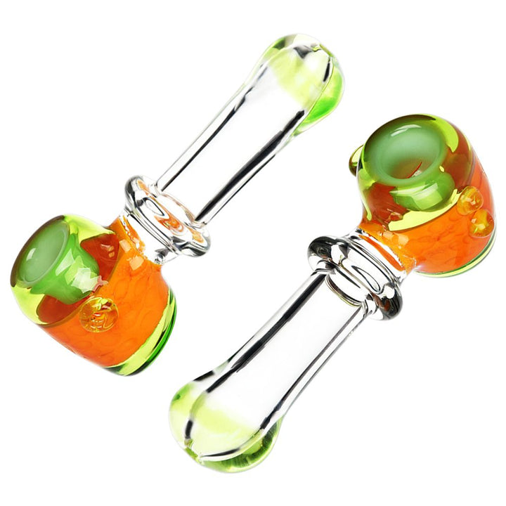 Blooming Slime Barrel Hammer Glass Hand Pipe - 4.75" - Headshop.com